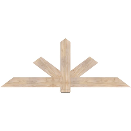 Ekena Millwork Kennewick Smooth Timber Gable Bracket, Douglas Fir, 72"W x 27"H x 1 1/2"D x 5 1/2"F, 9/12 Pitch GBW072X27X0206KEN00SDF